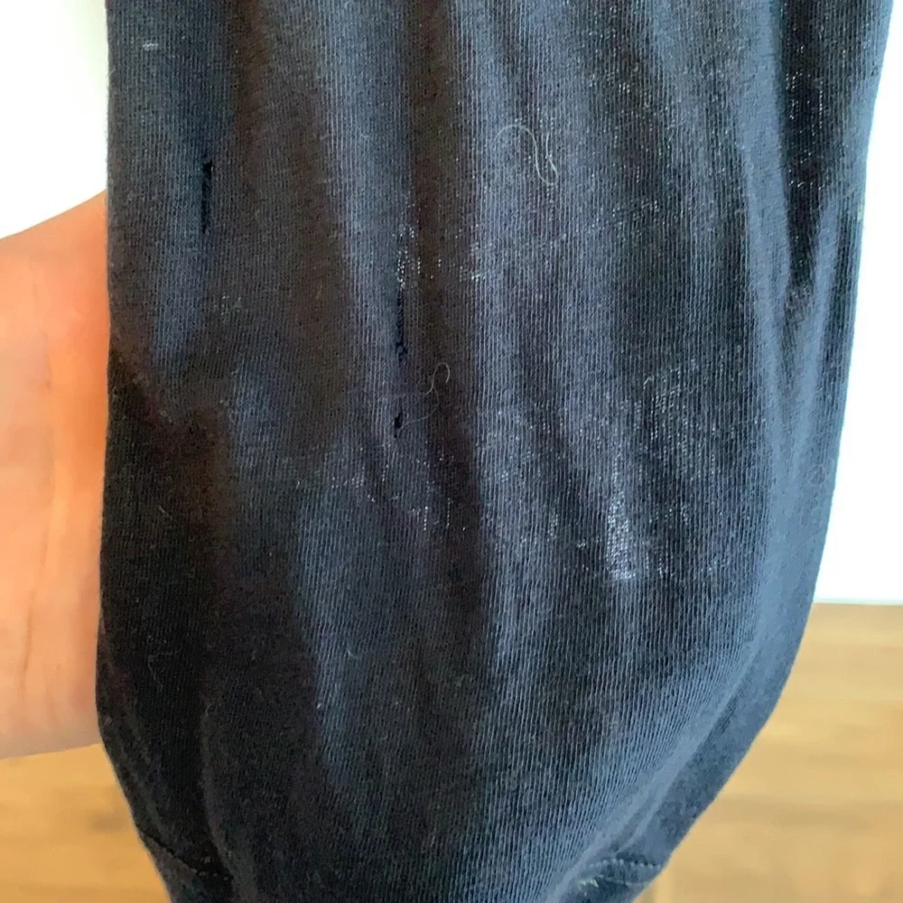 Splendid black draped jersey knit open cardigan - Picture 5 of 12